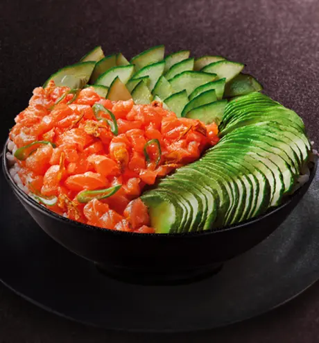 LUNCH CHIRASHI TARTARE DE SAUMON