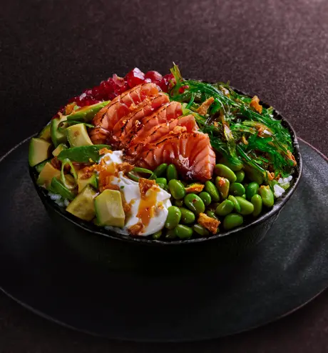Poke Tataki Saumon Teriyaki