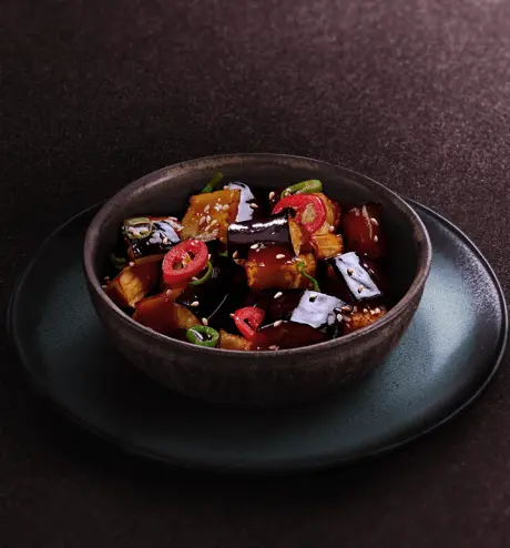 Aubergine aji miso