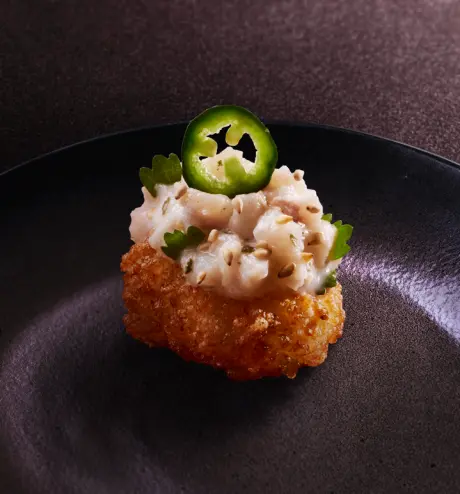 Crispy sushi Yellowtail