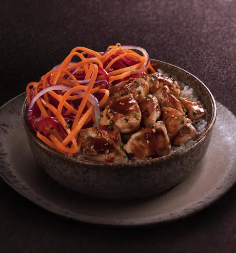 Donburi poulet grillé