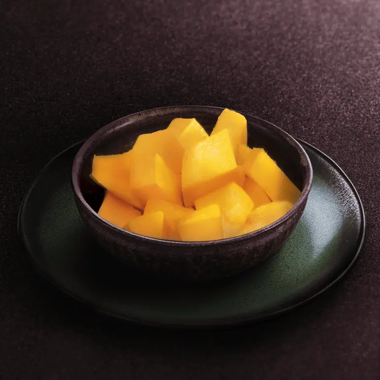 Coupe de mangue fraîche