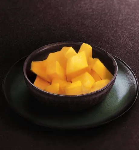 Coupe de mangue fraîche